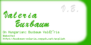 valeria buxbaum business card
